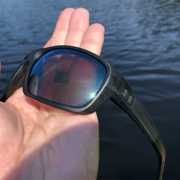 Under Armor Tuned Shoreline Polarized Shock Sunglasses Outdoors