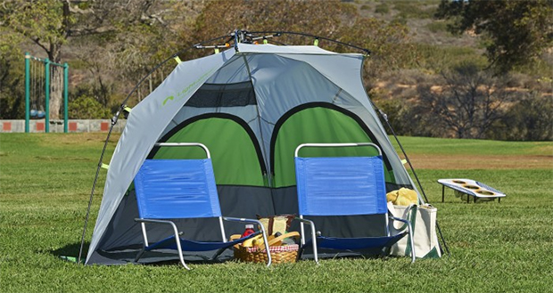 Light speed clearance tent