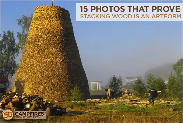 stacking wood