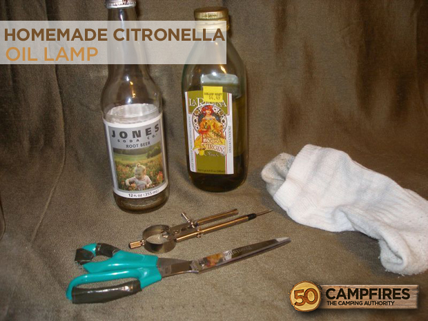 homemade citronella lamp