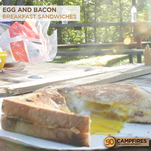 bacon breakfast sandwiches