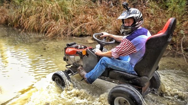 off-road lawn mower