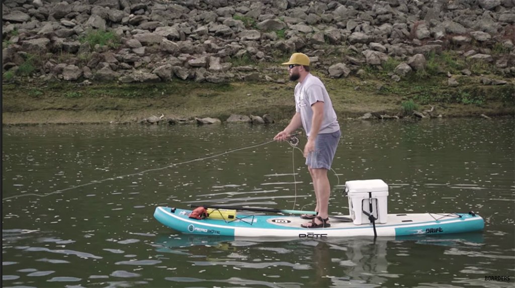 stand-up paddle board fishing
