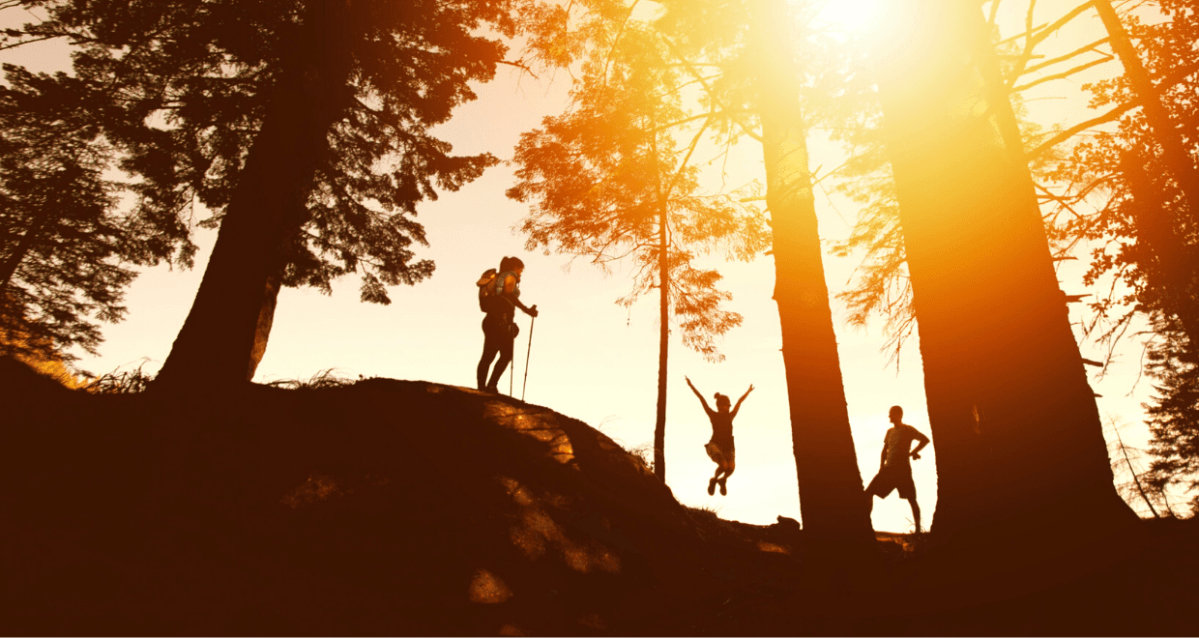 hikers on a trail