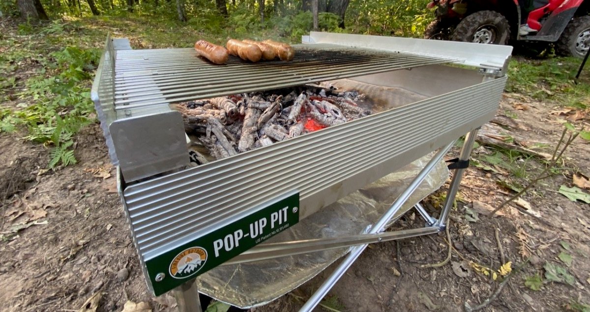 fireside outdoor pop up fire pit