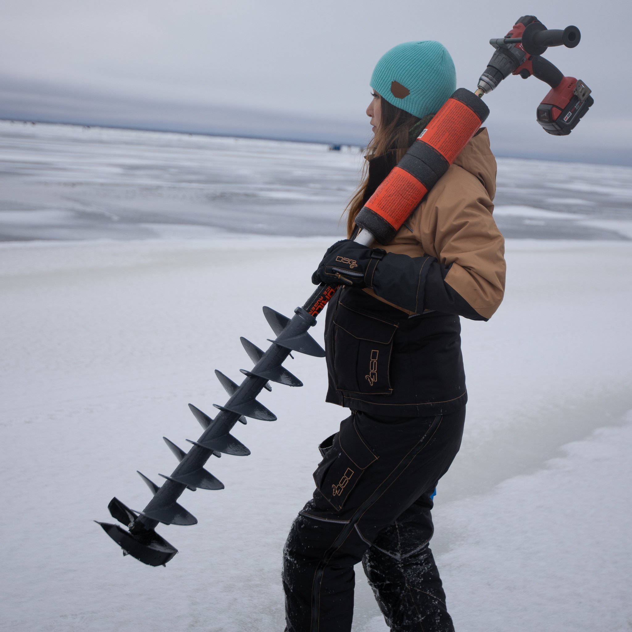 The KDrill Ice Auger System Makes Drilling Holes EASY