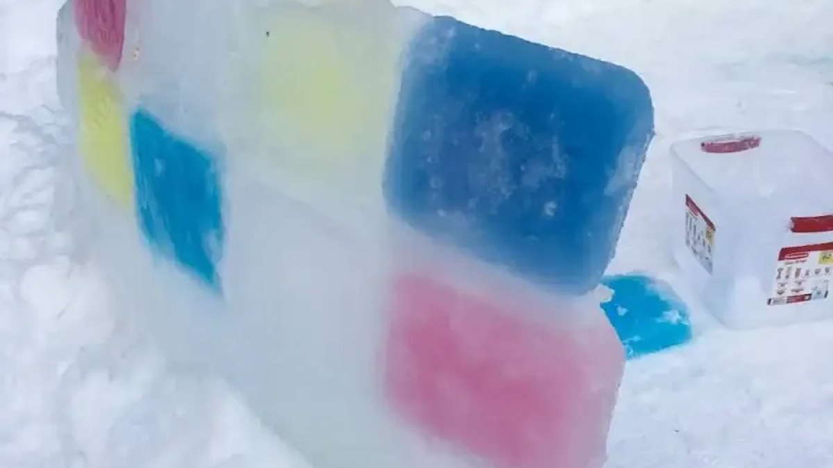 ice block igloo