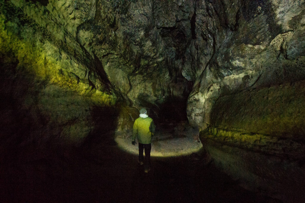 hiking at ape cave