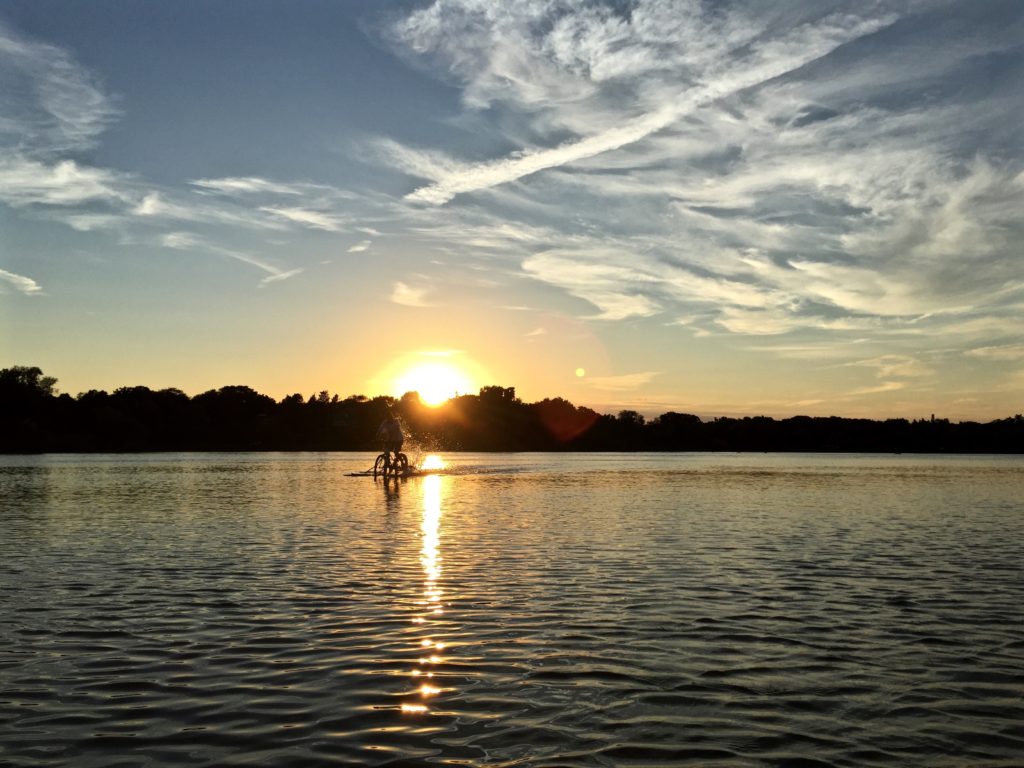 stargazing from a kayak