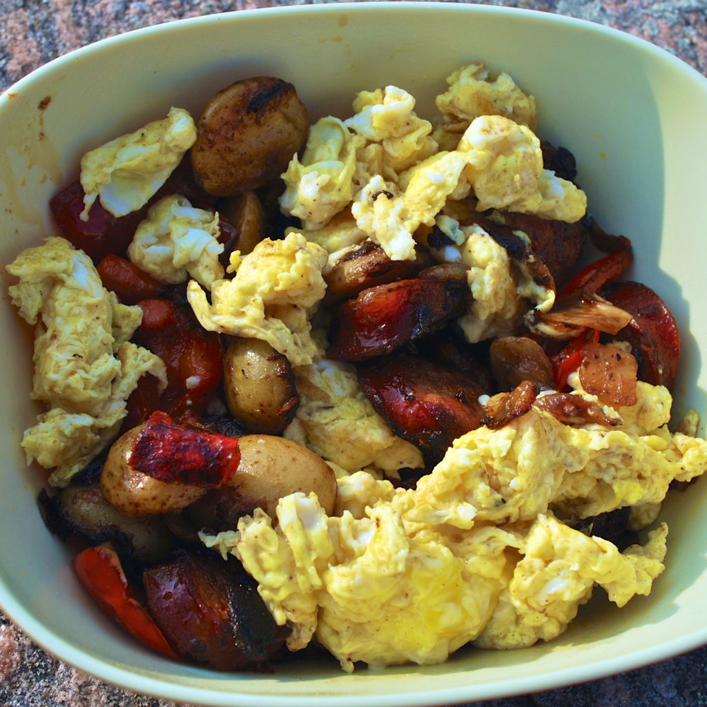 eggs with chorizo