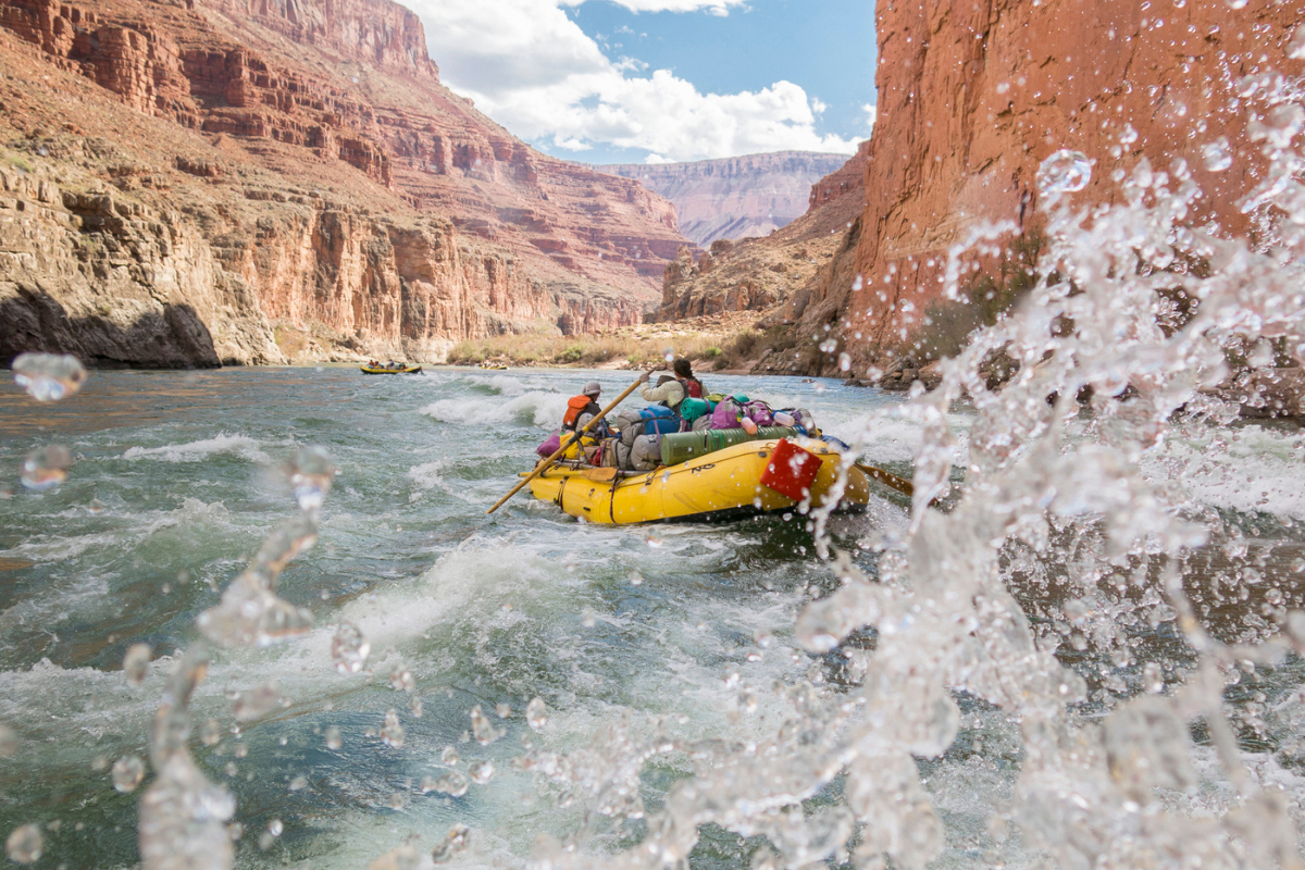 rafting through the grand canyon