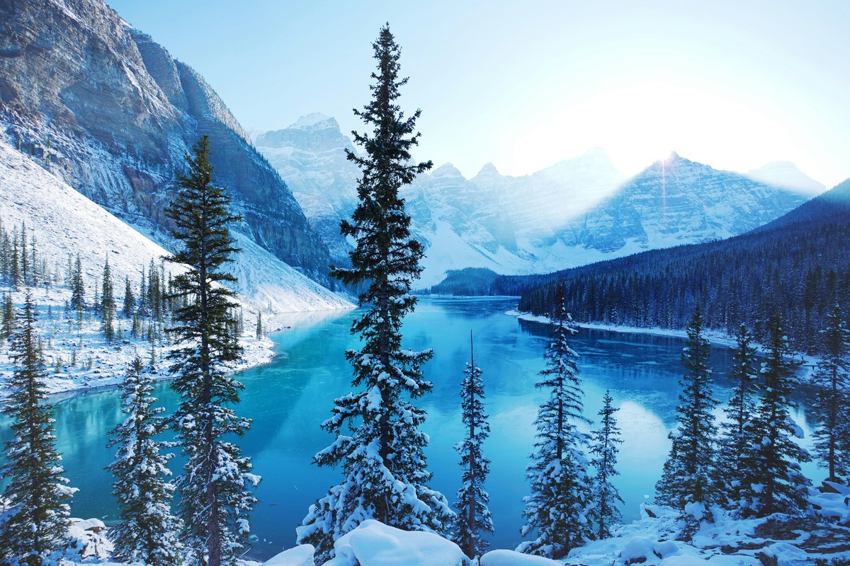 Hiking around a frozen lake in Banff – Indyeva