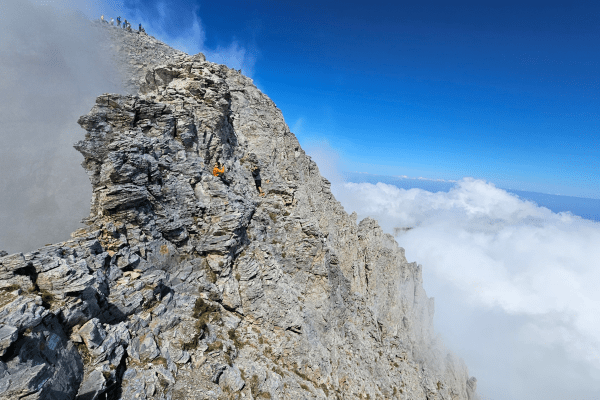 hiking scrambling rock climbing