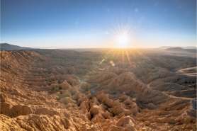 Places like Anza-Borrego Desert State Park saw snow this week.