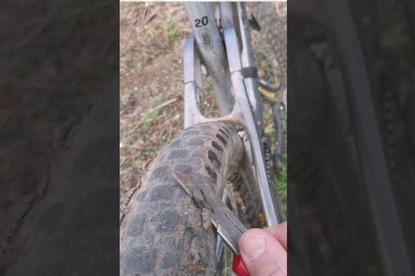 Mountain biking bald tires