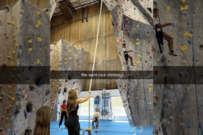 Kardashians rock climbing