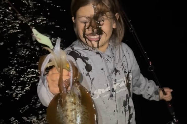 squid inks young angler