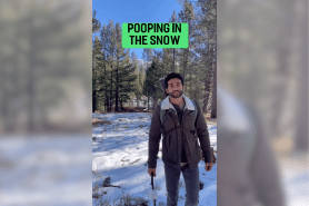 tips for pooping in the snow