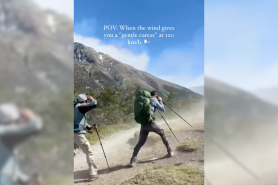 wind hiking torres del paine