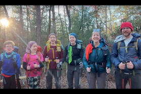 family of six Appalachian trail