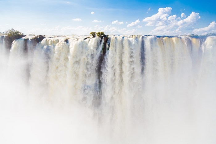 kayaker huge waterfall