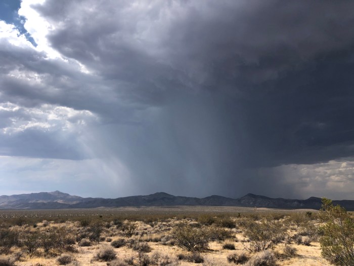 Looks like it's about to rain in the desert