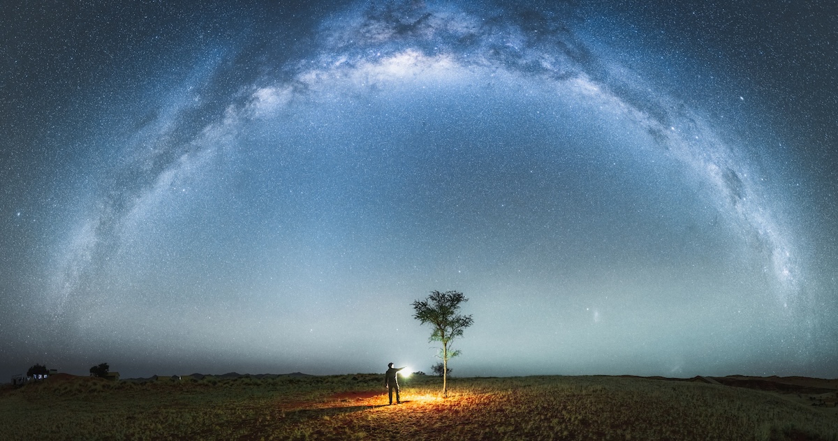 orb light camera night sky