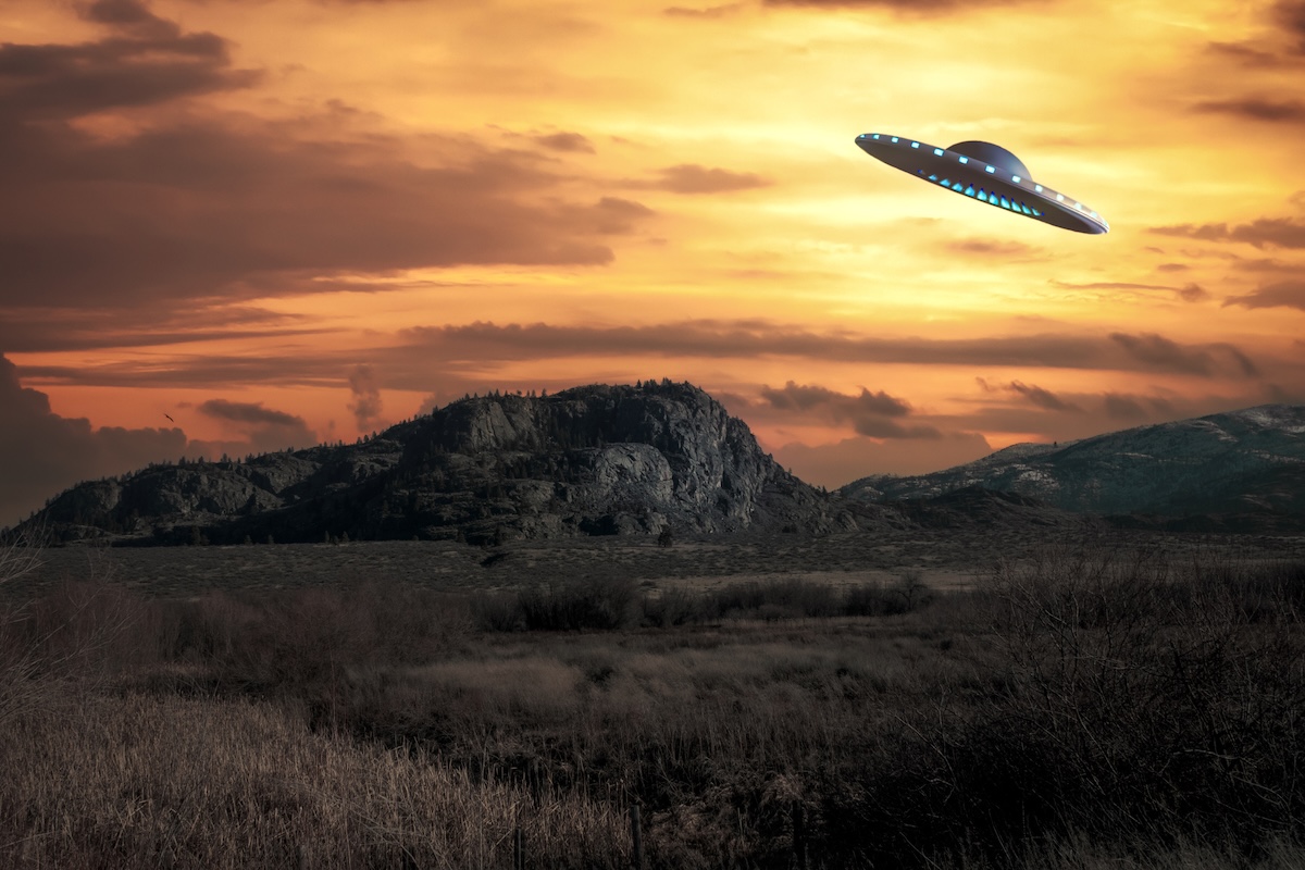 UFO playing fetch