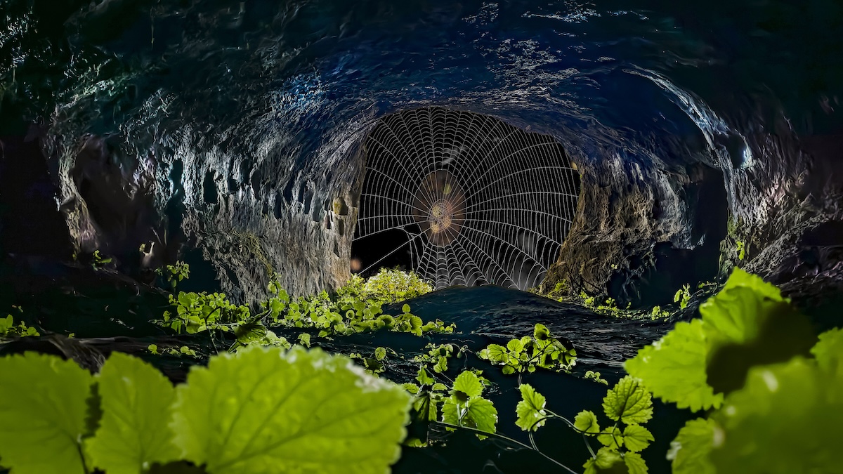 spider web cave