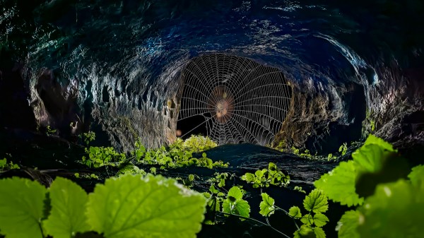 spider web cave