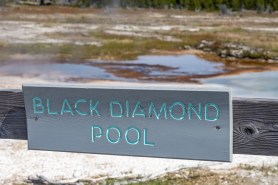 Black Diamond Pool dirty eruption