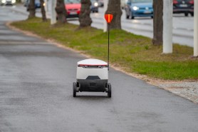 delivery robot rain