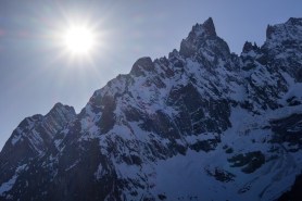 climbers gran paradiso Italian alps