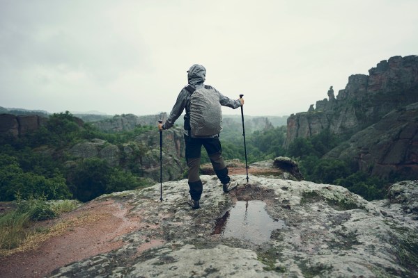 hiker impaled trekking pole