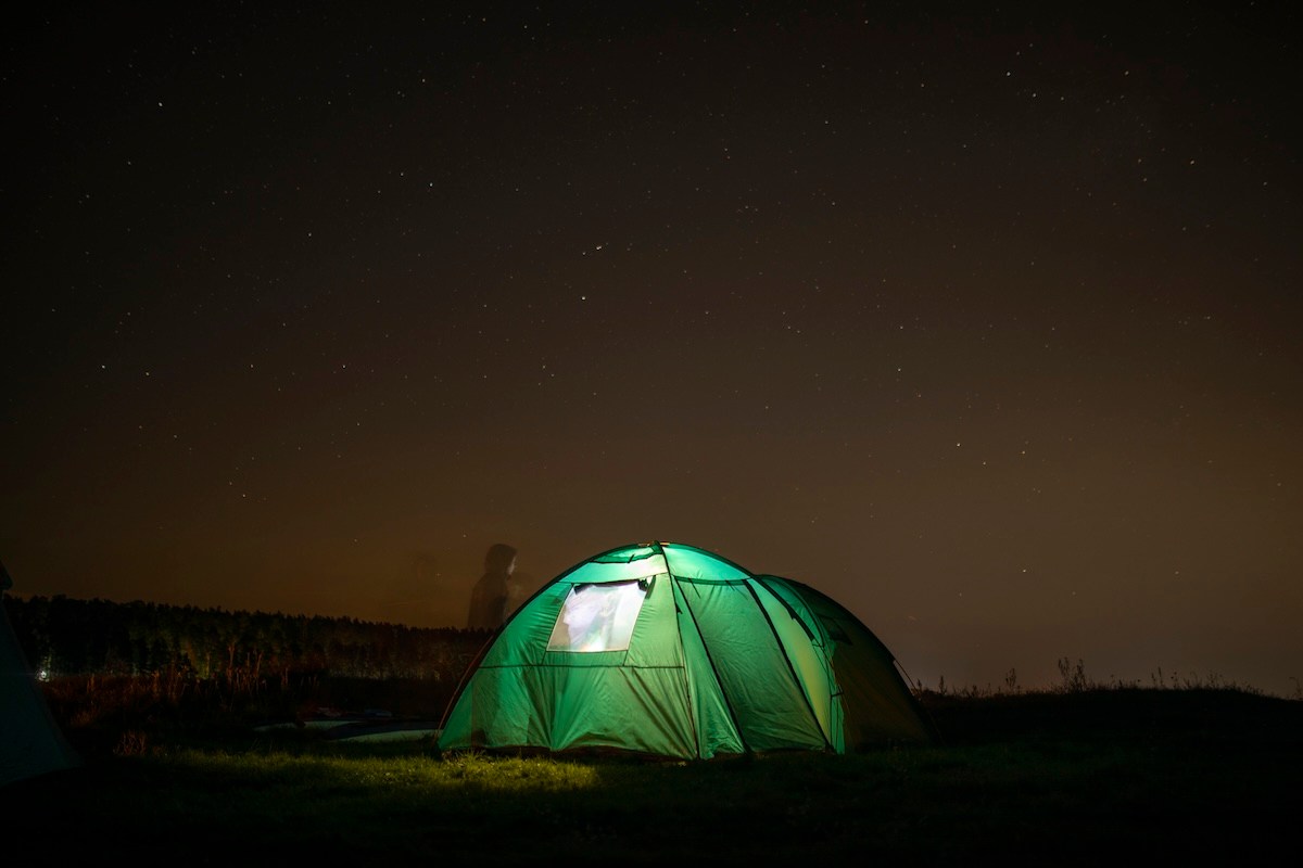 wolf howl camping night