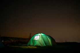 wolf howl camping night