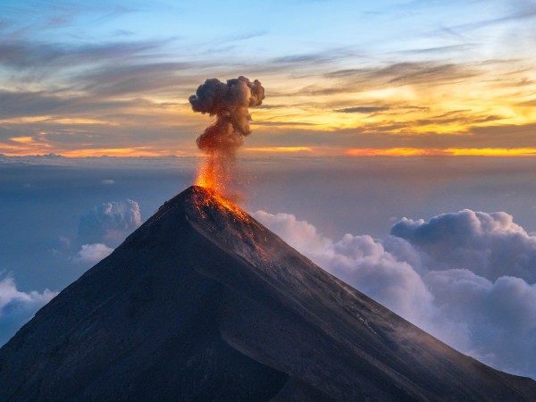 drone volcano